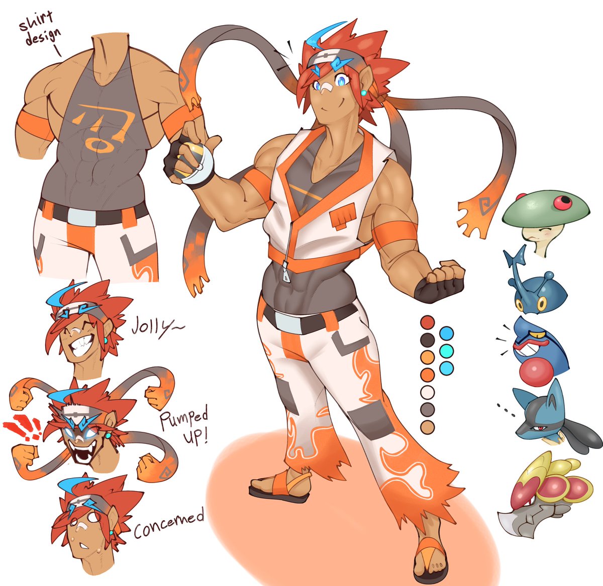 Here we go, my Fighting Gym Leader OC, Sura.