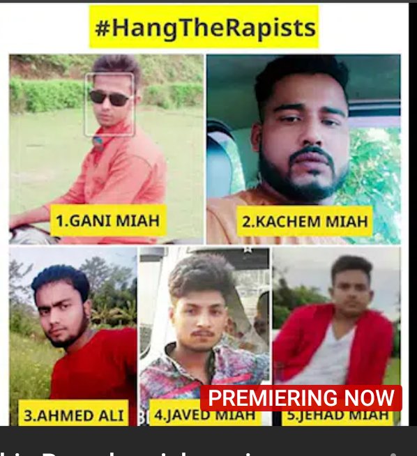reviewborok's tweet photo. This are the 5  rapist  ��ो 17 साल की लड़की  का बलात्कारी किया 
 #TRIPURA #NortheastIndia https://t.co/wCq4Z2iXwy