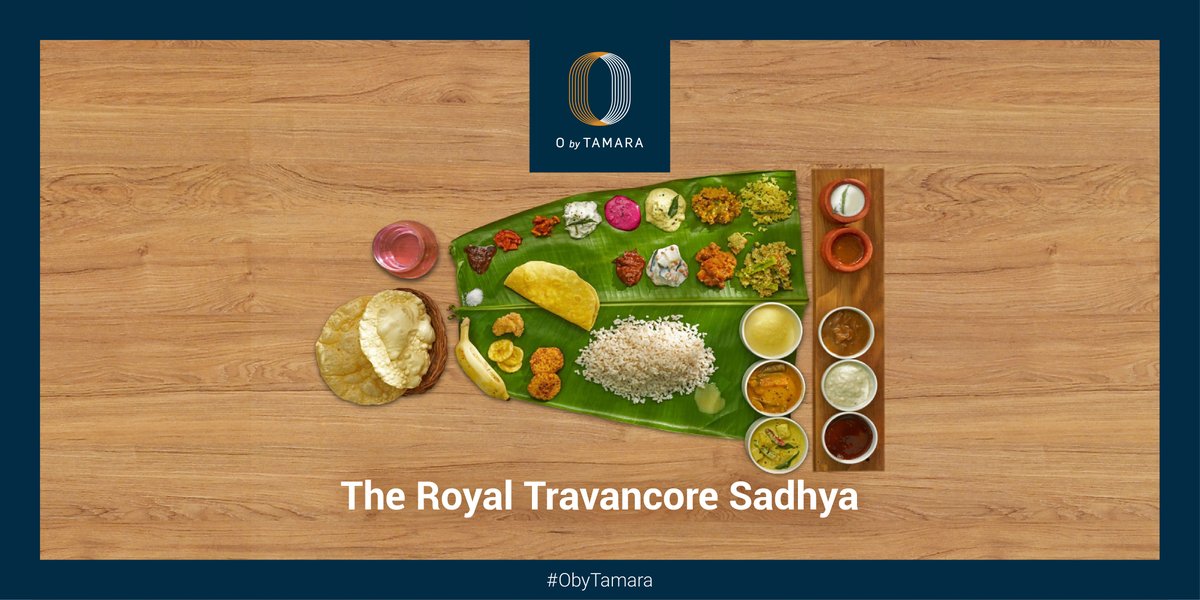 OTrivandrum's tweet photo. The traditional Royal Travancore Sadhya is a matter of pride to us. Serve this royal feast at your wedding.

#ObyTamara #WeddingsatObyTamara #DestinationTrivandrum #TrivandrumWeddings #WowWeddings #YourDayYourWay https://t.co/WihYP4mNDB