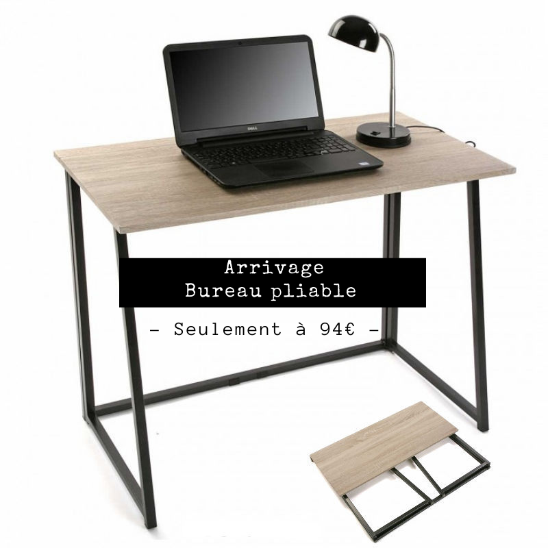 yesdeko's tweet photo. Enfin de retour ! Le BUREAU PLIABLE à 94€ et adaptable dans toutes vos pièces (dans la limite des stocks disponibles). Rendez vous sur notre boutique https://t.co/976zfYaYgW. #bureaupliable #bureau #bureaufonctionnel # bureautravail #bureausecretaire https://t.co/c3K4PHmh2l