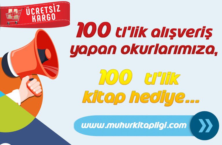 Bu kampanya kaçmaz! Web sitemizi hemen ziyaret edin! Anında kargo! Ve hediye 100₺’lik kitaplarınız için açıklama bölümüne hangi kitapları isteğinizi yazmanız yeterli...