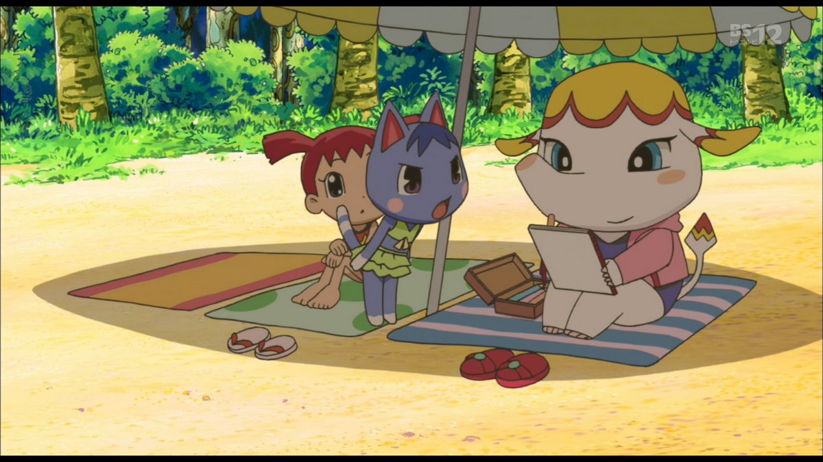 ブーケさんの水着姿、良い… #どうぶつの森 #劇場版どうぶつの森 #bs12