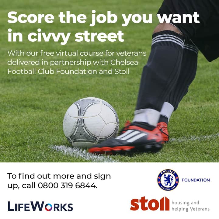 LifeworksS's tweet image. Spaces available for #veterans seeking Employability support. Get in touch today.