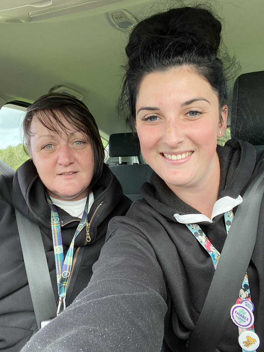 EnableHollie's tweet photo. Ailsa &amp; Hollie were out on a road trip around East Ayrshire yesterday delivering qualification packs to all the new Stage 2 trainees.... we met a few friends along the way 🐶🐢🐑 @AilsaMclachlan @ENABLEScotland #employabilityfund #stage2 #enable https://t.co/tZUC23kpiM