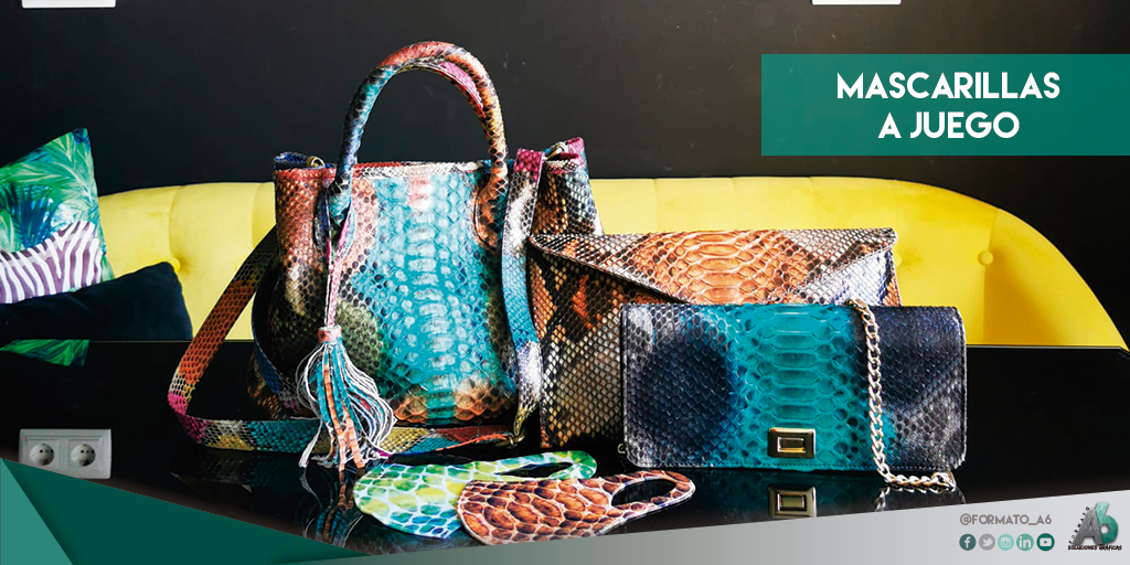 ¿Y si tu #mascarilla luce a juego con tus complementos?
Una mascarilla única, diseñada por ti y además que combine a la perfección ¿qué más podemos pedir?
ℹ️Te atendemos en ow.ly/kz8L50AKY94, en el correo info@formatoa6.com o llamando al +34 916225571
