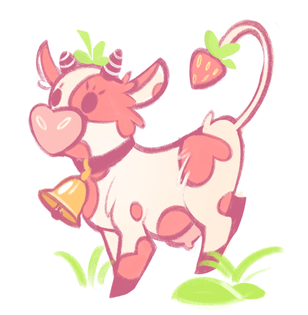 look at you strawberry cow.... u make me go wow. 