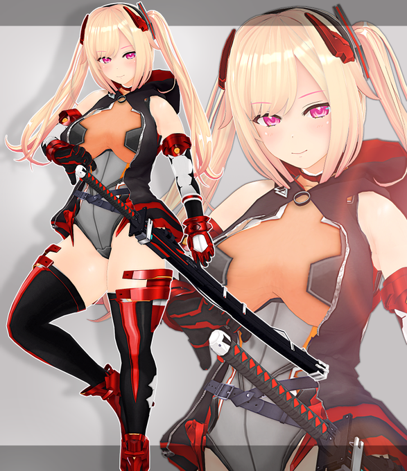 今日は健全にかっこいい感じの変身ヒロインさんです🐰 