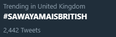 we're trending #SAWAYAMAISBRITISH ! @MercuryPrize @BRITAwards @bpi_music revise your eligibility criteria to include immigrants !