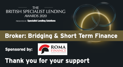 We are delighted to announce that @Roma_Finance is sponsoring the virtual British Specialist Lending Awards - thank you for your support! #BSLA2020