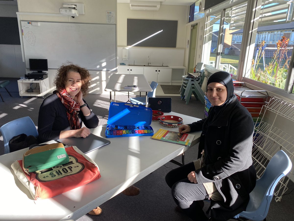 HelenMorgani's tweet photo. We are SO excited to have the talented Tracy as our mentor @OldGuildfordPS!!! She can inspire anyone to learn & teach music. How lucky are we? @SusanSukkar @CreativeArtsNSW #NMTMP https://t.co/XldHQPbjJm