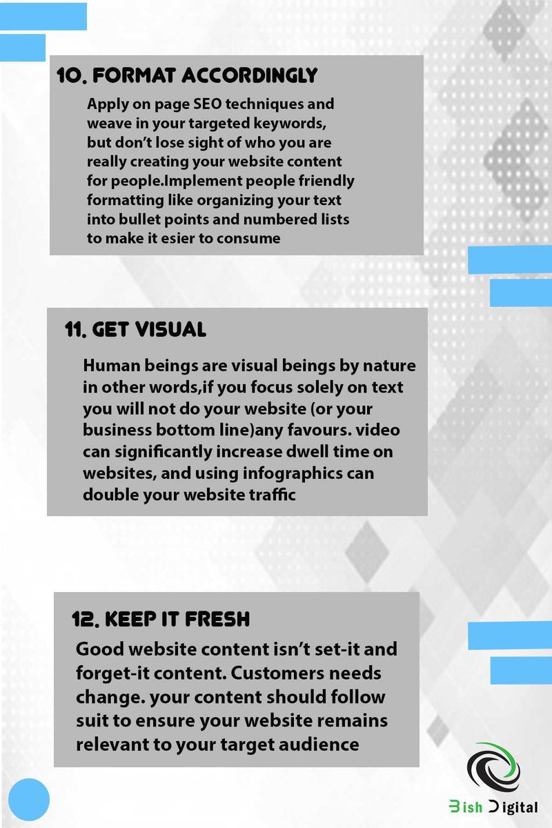 BishIndia's tweet photo. 12 Steps for Creating Good Website Content [Infographic].
.
.
#webdesign #webdevelopment #seoagency #smoagency #ppcmanagement #appdevelopment #growthhacking #contentmarketer #marketingdigital #empoweringbusinesses #smallbusiness #startupindia #digitalindianewindia #BishDigital https://t.co/ZdxmJr16Cq