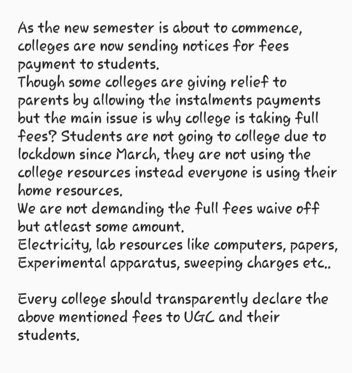 DeepanshiRajpu2's tweet photo. #ReduceCollegeFee #IPUFEE #Bringtransparency
@ugc_india @DrRPNishank @ArvindKejriwal @GGSIPUIndia @msisodia @livemint @CMODelhi @HRDMinistry https://t.co/PU1d7XHvRq