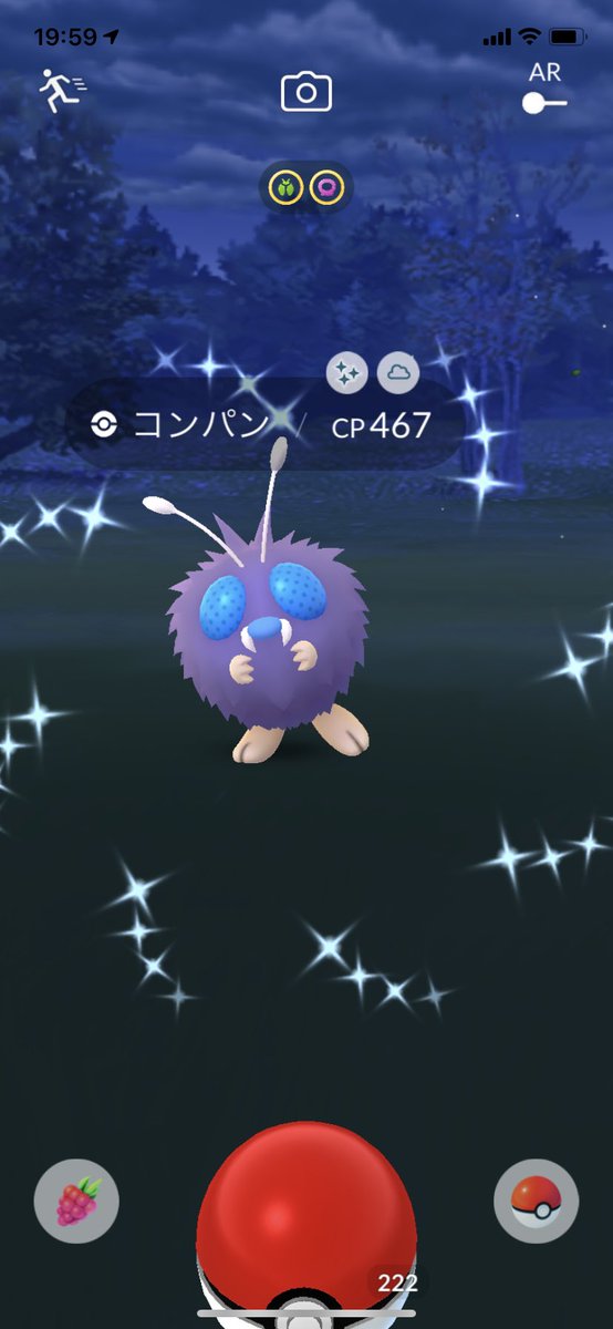 ポラリス En Twitter ポケモンgo 色違いコンパン出ました 2匹目なのでモルフォンに進化させてみました ポケモンgo 色違い コンパン モルフォン