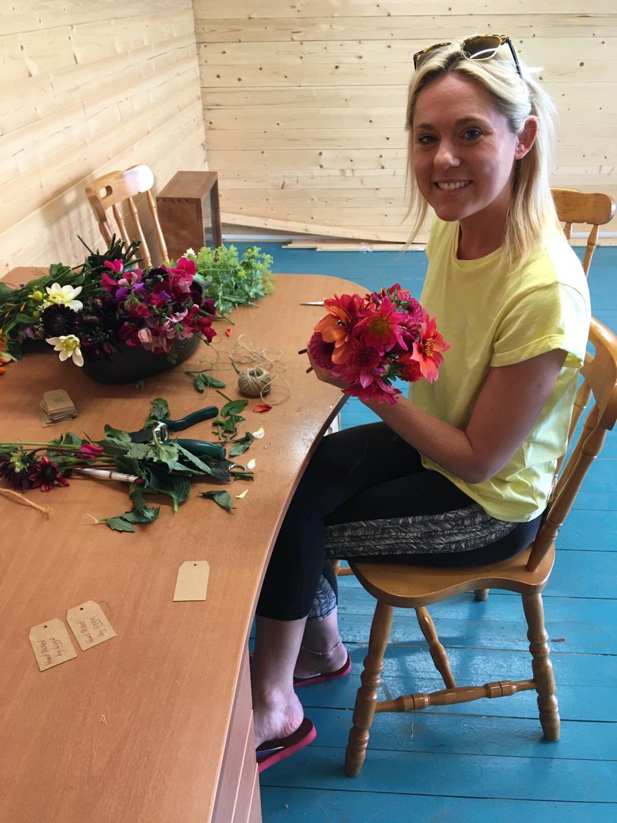 arkategwood's tweet photo. Did you know that our volunteer Lizzie makes up posies of freshly cut flowers, grown at ARK, which are then kindly sold in Our Shop in Hinton St George. Proceeds are split between Our Shop and ARK for our annual seed fund. https://t.co/Ff8S2VnQe6