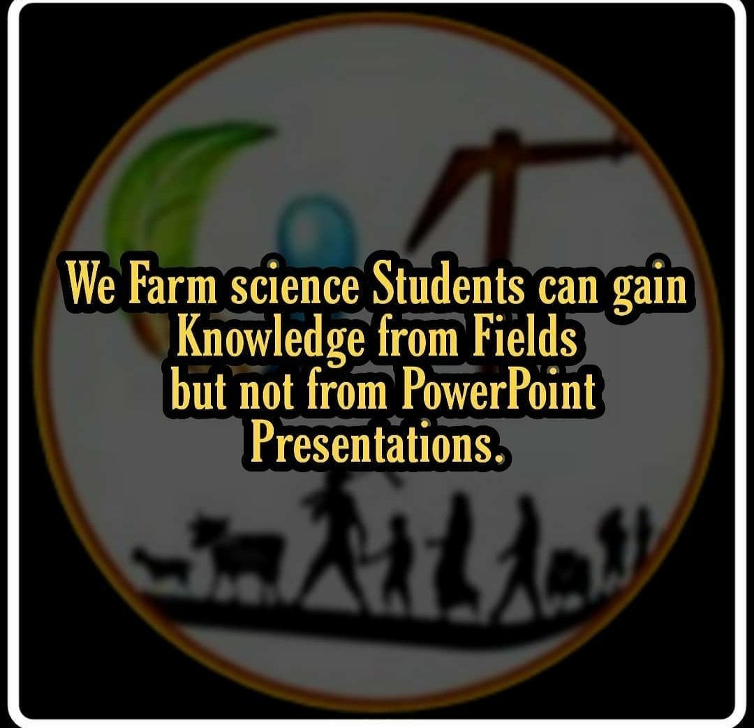 gkvktrollz's tweet photo. We have to sow seeds on Land, not on LED Displays 😏
#savefarmsciencestudents
#saveagrarians
@KirikKeerthi
@drashwathcn
@bcpatilkourava https://t.co/TUUkKRWAFe