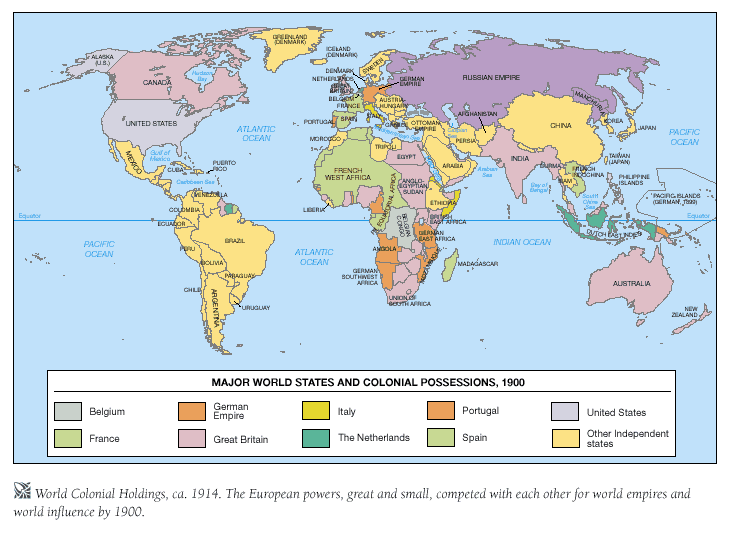 (2) I can say more about the key feature of the international system during the lead-up and immediate aftermath of World War I (and the creation of the LoN): Imperialism