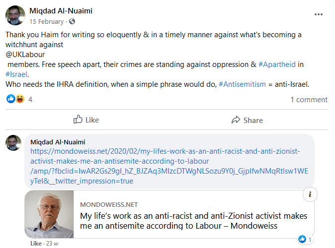 Always remember to shout "witch hunt!" and reject the IHRA definition of antisemitism, even though the party adopted it in 2018. 4/9