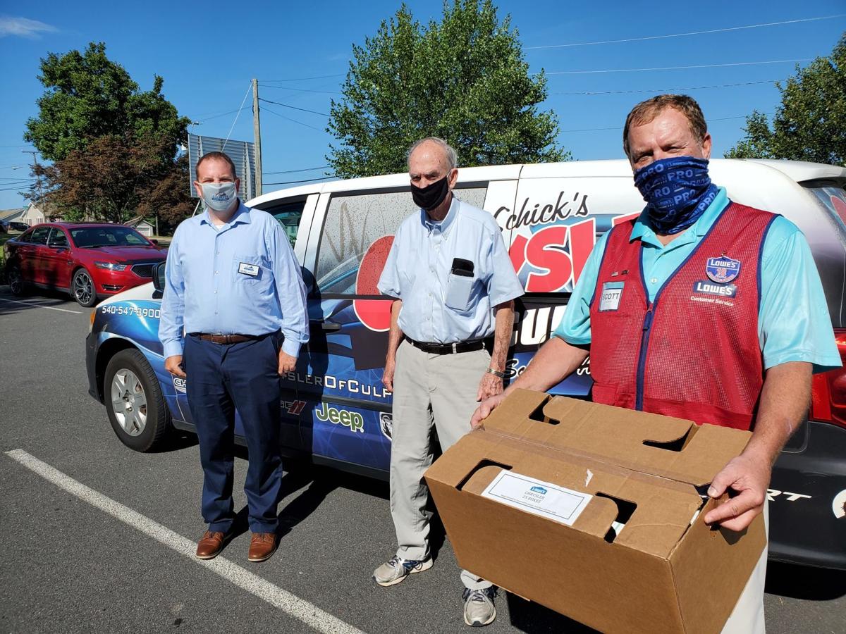 Scott OToole (@scottotoole10) on Twitter photo Had a rewarding day distributing 3,000 KN-95 masks to our community in Culpeper Va, with the assistance of the Chamber of Commerce!! <a href="/BlueBoxR1/">@BlueBoxR1</a> <a href="/shuell_bill/">Bill Shuell</a> <a href="/1290Lowes/">Lowes District 1290</a> <a href="/BenitoKomadina/">Benito.Komadina@Lowes</a> Had a rewarding day distributing 3,000 KN-95 masks to our community in Culpeper Va, with the assistance of the Chamber of Commerce!! <a href="/BlueBoxR1/">@BlueBoxR1</a> <a href="/shuell_bill/">Bill Shuell</a> <a href="/1290Lowes/">Lowes District 1290</a> <a href="/BenitoKomadina/">Benito.Komadina@Lowes</a>