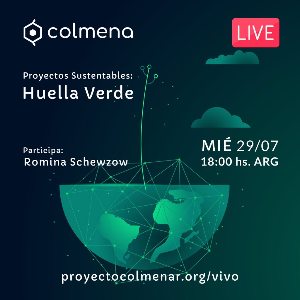 ColmenaProject's tweet photo. #ColmenaLive vuelve con todo!
Hoy a las 18 hs vamos a estar hablando con @RSchewzow sobre #HuellaVerde y proyectos sustentables en #Misiones y el mundo ♻️
https://t.co/8oTum3V661 https://t.co/J6q33ZnTEZ