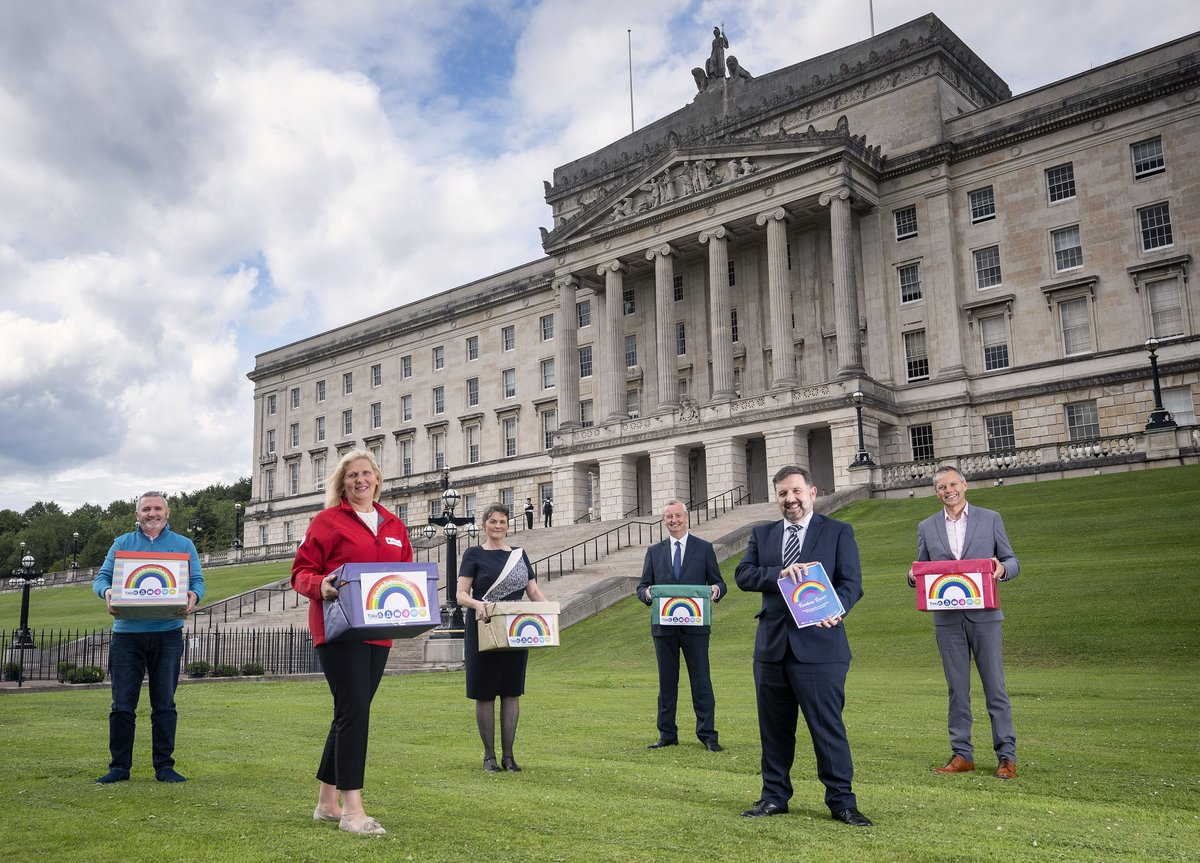 HSC_NI's tweet photo. Rainbow Room resource boxes are being delivered to 483 care homes across Northern Ireland over the coming weeks as a gesture of support during the current pandemic. #icpchange #rainbowbox https://t.co/rkxU6SXyI4