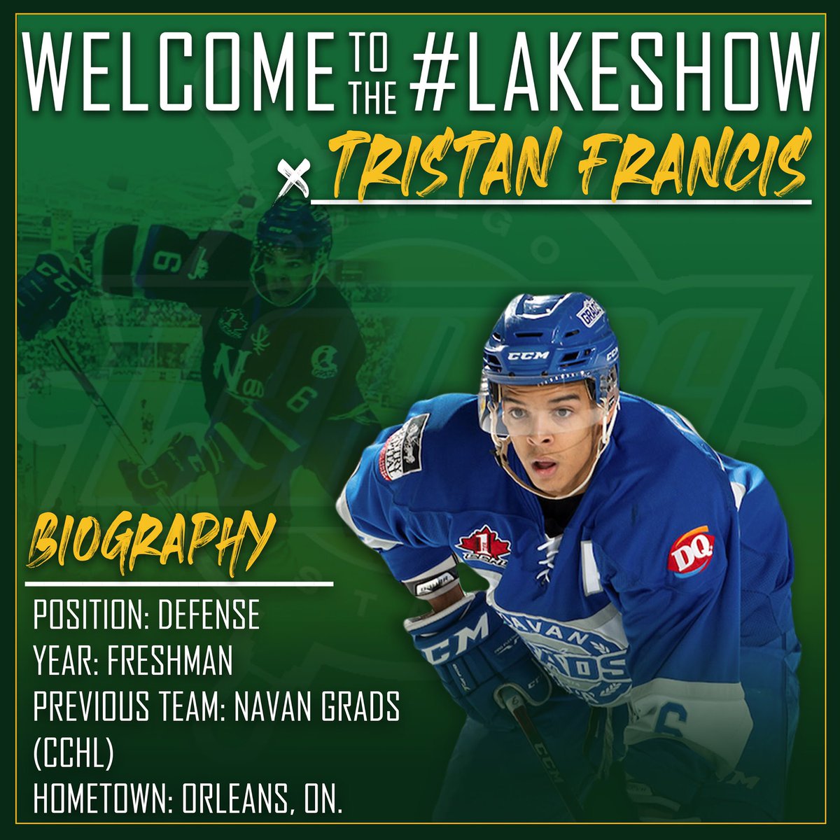 “For me choosing Oswego was an easy decision. Once I stepped foot on the campus I immediately could picture myself spending the next four years here. From the coaching staff to the players who took me on the visit, I felt welcomed right away. I can’t wait to get things started!”