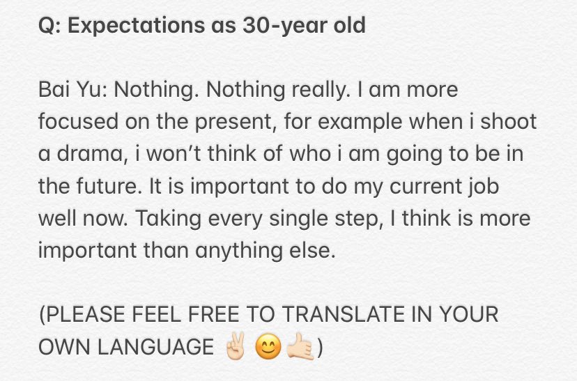 200729 NETEASE Fashion interview with Bai Yu 😊😊😊 Q&amp;A full eng trans 🤙🏻

I summarized everything in one tweet. #BaiYu #白宇
