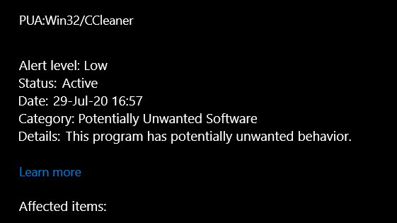 YashG110's tweet photo. @CCleaner maybe sort it out with @Windows? https://t.co/7TF1nIJxjA