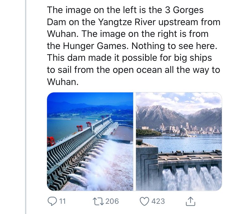 14) create a ‘new Silk Road’ (cough, trafficking) from Wuhan to Italy, with Astana in the middle. The shot of the dam in the movie made no sense...until you realize it was a creep wink.