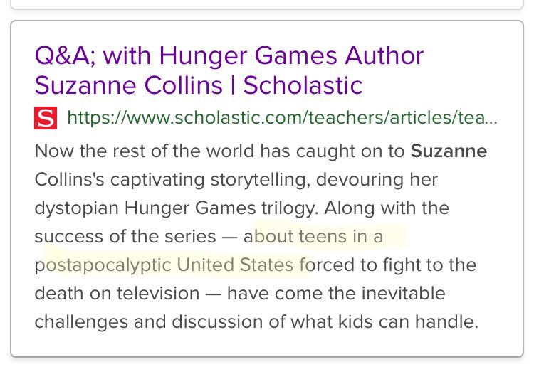 6) The Hunger Games’ first book came out a few months before O’s presidency. While we read about that world in horror over 3 novels, the elite were probably mouthing ‘Non-Fiction’ to eachother with a wink. She openly says its ‘teens in a post apocalyptic America’