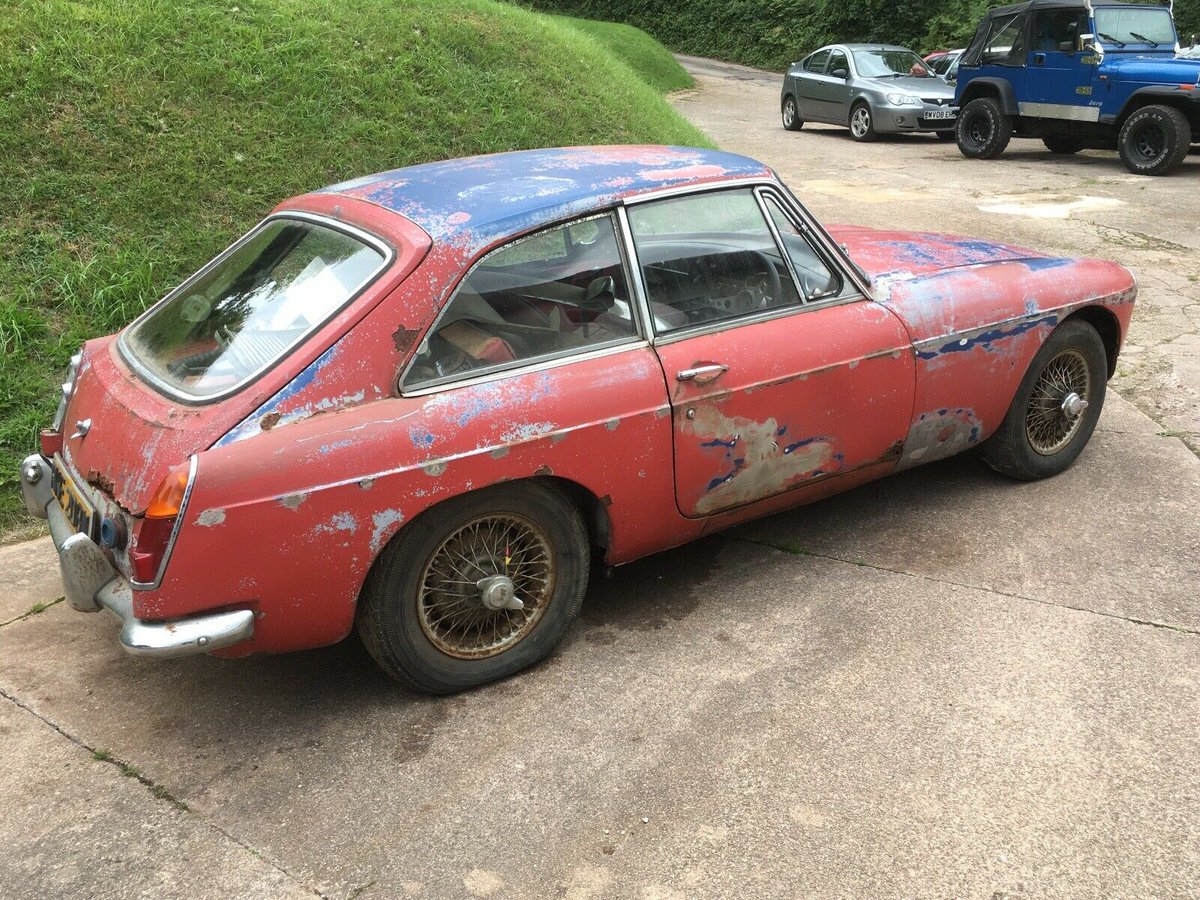 MGB GT Mk1 1966 PROJECT All original running gear and panels See ebay #ad -> ow.ly/mnoF50AKprM