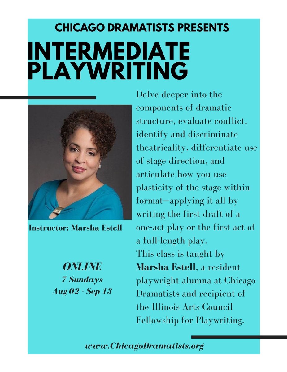ChiDrama's tweet photo. Is your writing ready to graduate? Don't miss this opportunity! #chicagodramatists #playwriting #blackwriters #chicagowriters #chicagoplaywrights #writerscommunity #onlinewritingclass #writingclass #playwritingclass #writersofinstagram #blackwriters
#writingprompts #writingtips https://t.co/9aMPKe7Ieh
