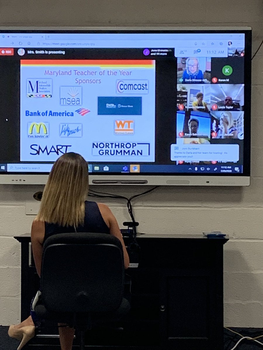 Even though at a distance we were proud to celebrate our Calvert County Teacher of the Year Caitlin Fregelette with all of Maryland’s finest today. <a href="/THECalvertHigh/">Calvert High School</a> <a href="/calvertnet/">Calvertnet</a> <a href="/FITwithFRIDGE/">Caitlin Fregelette</a>
