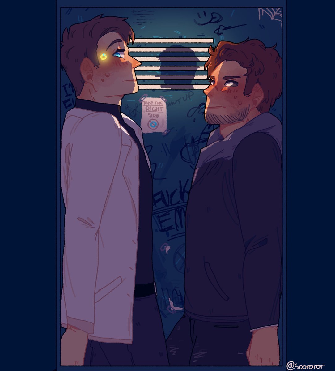 soororor's tweet photo. #DEArtfest day 29 - stuck in a closet

dire situations call for dire solutions 😌 https://t.co/Ener27izU4