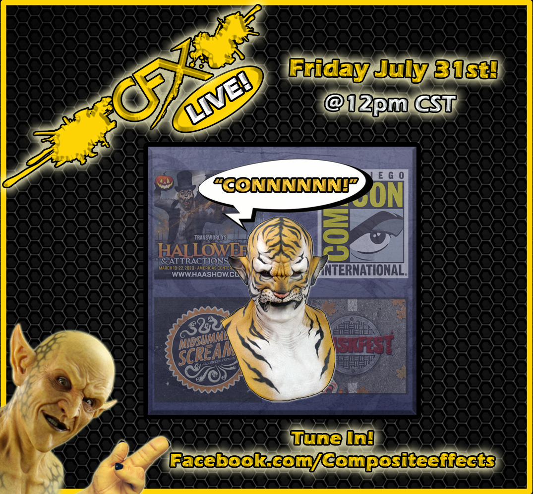 CFXunmasked's tweet photo. #CFXLIVE! - #WRATHOFCON!
Join us via Facebook for CFX LIVE! on Friday, July 31st at 12 pm CST as we get into the final day of our "Wrath of CON" sale! We'll chat about what masks you've picked up, which ones you want, and of course which masks you'd like us to try on! #CFXMasks https://t.co/qg3FXKzTuL