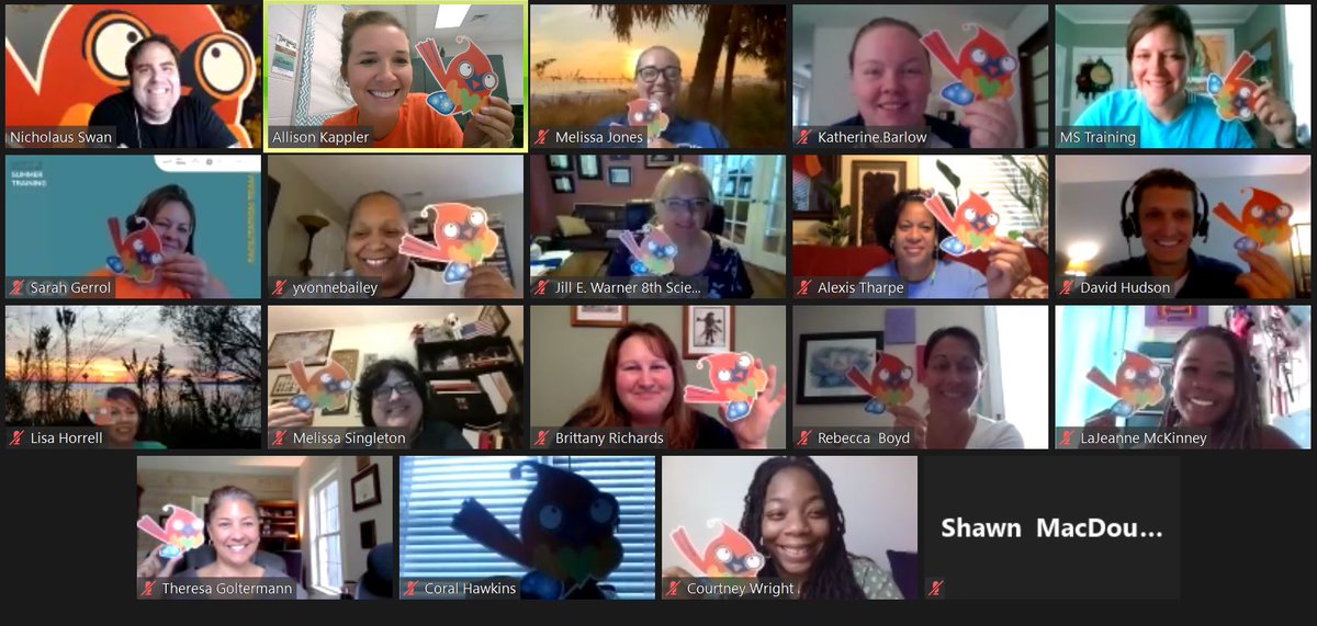 Awesome last day session for <a href="/codeVirginia/">CodeVA</a> Middle School Coaches' Academy! #CodieChallenge