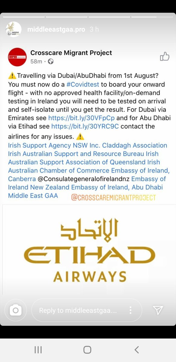 SK_53's tweet photo. @emirates @IrelandEmbUAE @dfatirl do irish citizens need a neg test to board flights to Dubai?? https://t.co/Ivu7Wp7OoX