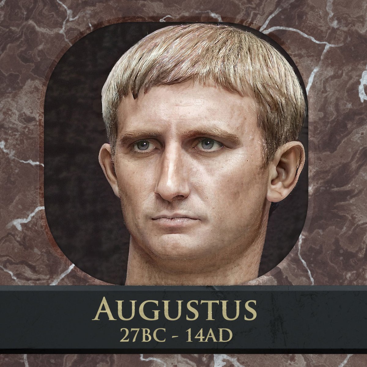 Reception for my 'Photoreal Emperor Project' has been overwhelmingly positive but I want to address some reoccurring criticisms.People are looking at the first image of Augustus, claiming I made him blond-haired and concluding that my depictions must be too white. 1/