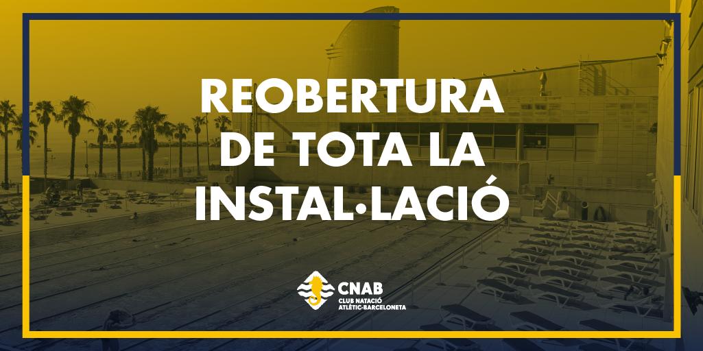 CNAB_oficial's tweet photo. ⚠️REOBRIM LA INSTAL·LACIÓ⚠️ 
El @tsj_cat ha dictaminat que les instal·lacions esportives podem tornar a obrir de forma cautelar, sempre complint les mesures de prevenció i seguretat 💪

Llegeix el comunicat sencer aquí 👉 https://t.co/lCm18vSdy7

#CNABésSalut #EsportÉsSalut https://t.co/I7c8zcVdYi