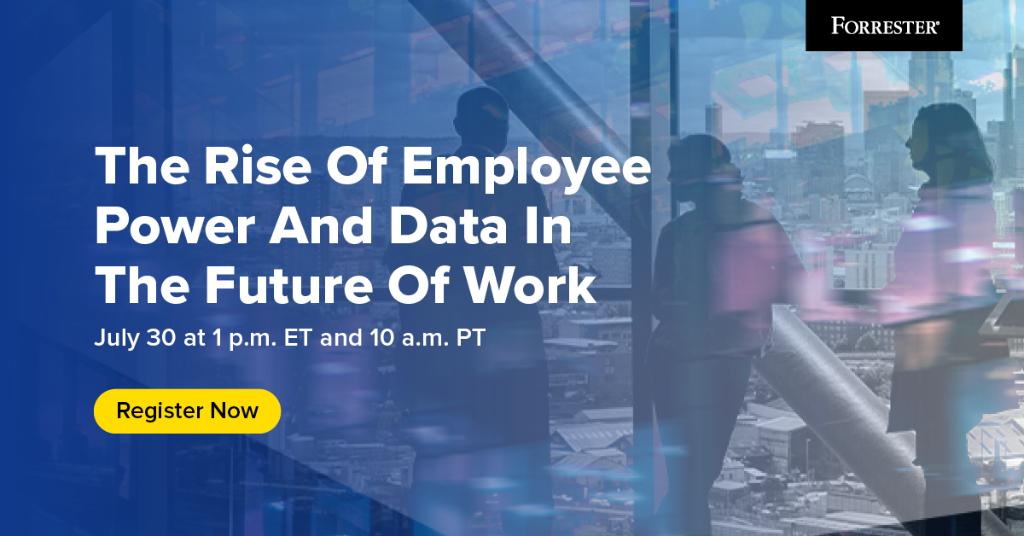 Don't forget — our #ForrWebinar with <a href="/david_kjohnson/">David K. Johnson</a> and <a href="/jmcquivey/">James McQuivey</a> is tomorrow! Learn:
1️⃣  Why investments in #EX are important
2️⃣  How these dynamics impact #IT leaders and orgs

Register here: forr.com/2EnIrrs #FutureOfWork