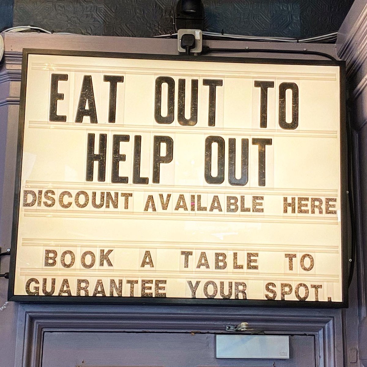 We are taking part in the eat out to help out scheme. Dine with us from Monday 3rd August and you’ll receive 50% (of up to £10) off of your bill. It also runs on top of our usual burger deal 🍔
Book your through our website to secure your table.