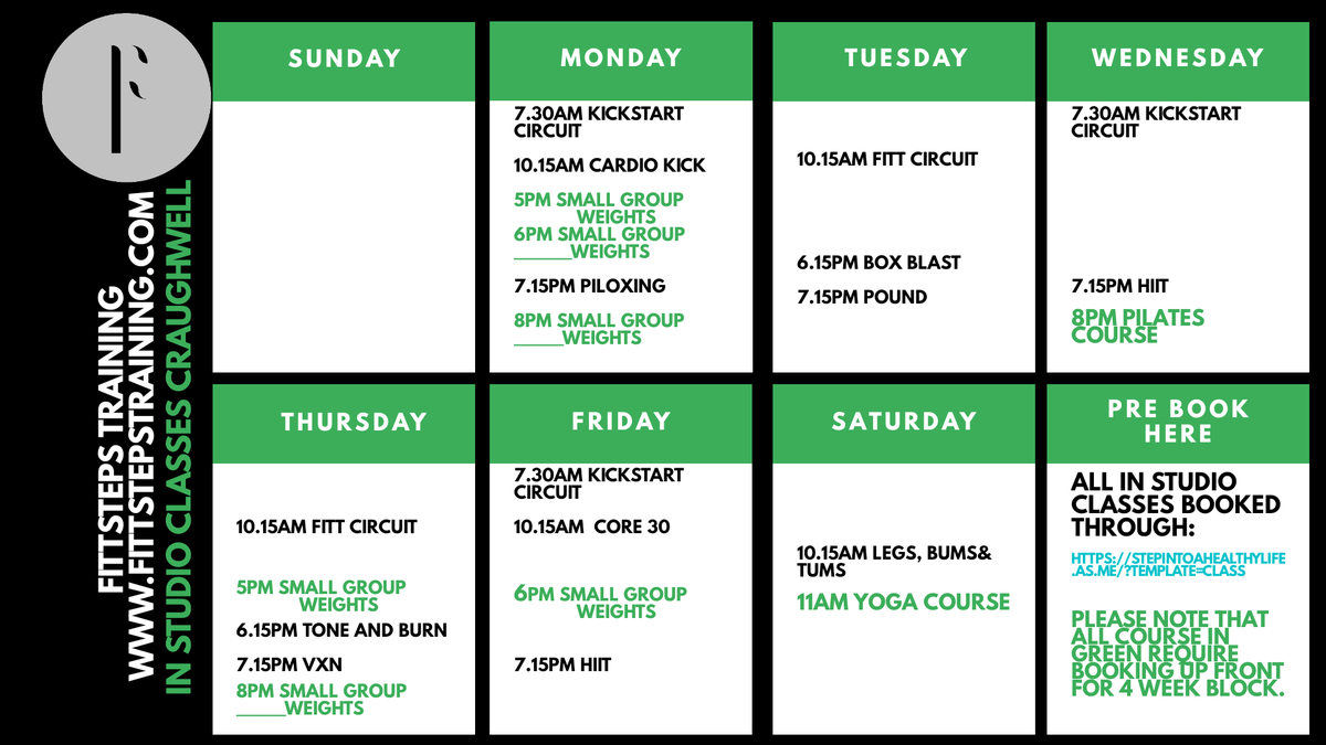 We are back from August 4th with a super new #live class lineup! New formats and extra online classes available as well! Go to instagram.com/fitttrain  or fittstepstraining.com for more info