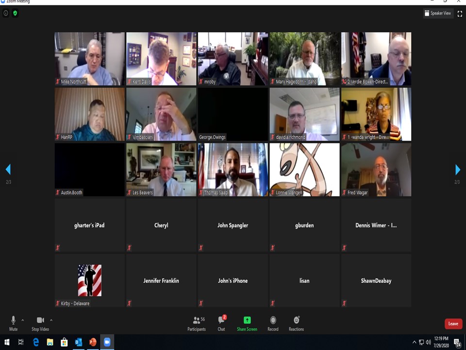 RIVetsDirector's tweet photo. There are no borders when it comes to serving America's Heroes! So proud of our @NASDVA1946 Team sharing effective practices & lessons learned as our organization continues to combat the COVID-19 pandemic & provide a "collective impact" - #WeContinueToStandTogether https://t.co/gr3yIX54Jc