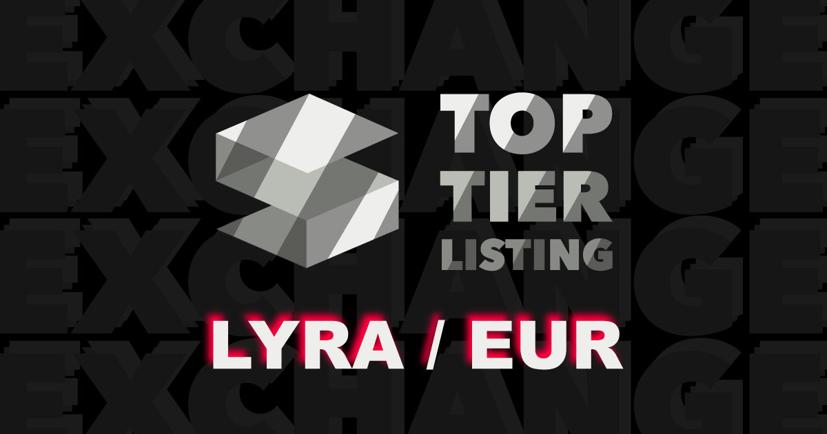 scryptachain's tweet photo. From tomorrow will be possible to trade $LYRA / $EUR in one of the most important exchanges in the #Crypto sector. Stay tuned! https://t.co/FAxCX3Do2w