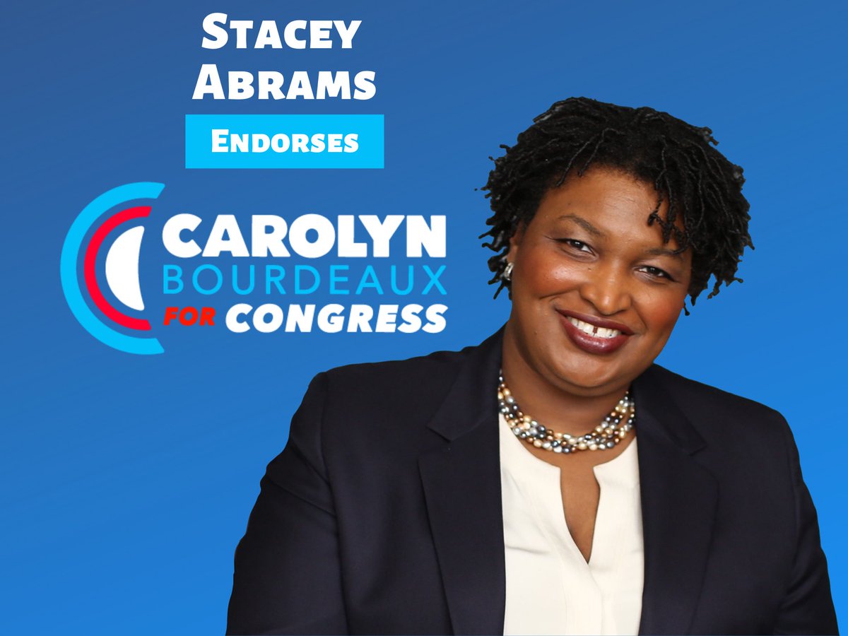 students4CB's tweet photo. Endorsed by Stacey Abrams, Carolyn promises to fight for accessible and affordable healthcare, jobs with wages which efficiently support families, and for voices to be heard, among other things. To learn more, visit https://t.co/D9KWK0zCls! #ga07 #Carolyn4Congress https://t.co/iZ1UiX1KsM