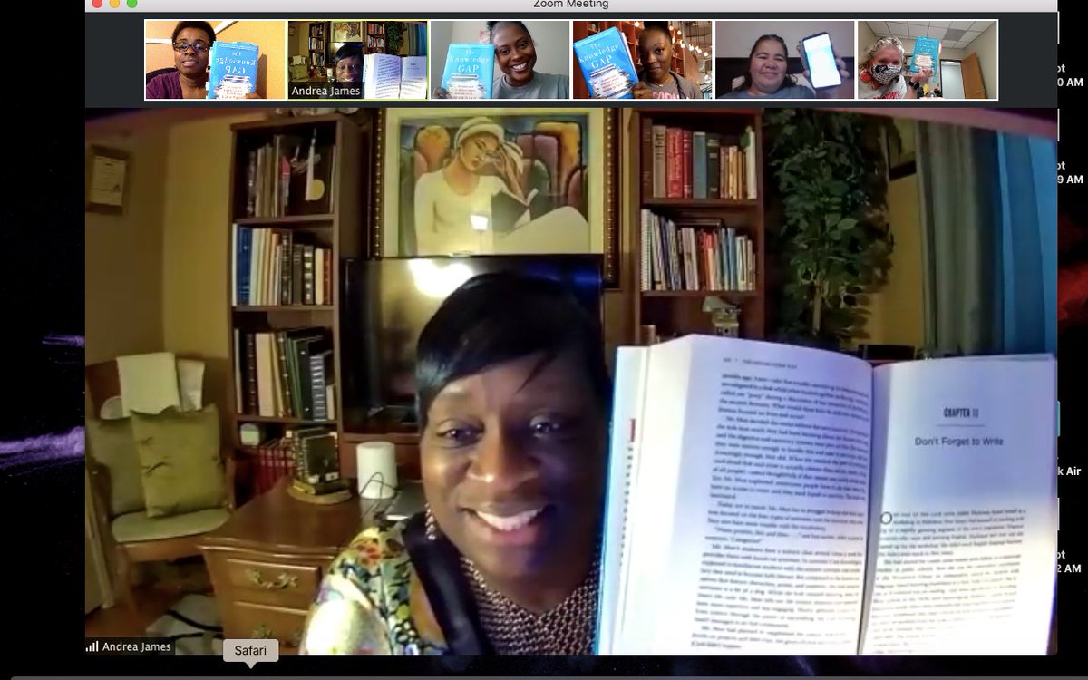 Our summer-long discussions of The Knowledge Gap were completed this morning, but these avid readers are ready to take it to the next level 😍 #CoffeewithCoachJiles   <a href="/MsJames11996677/">Andrea James</a> <a href="/Lit_CoachMvp/">Jessica Sheffield, M.Ed.</a> <a href="/Khrissy0329/">Khristal Harbert, M.Ed.</a> @IrmaJim49167813 <a href="/DrAnnHill1/">Dr. Ann Hill</a> <a href="/HarrisES_AISD/">HarrisElem_Aisd</a> <a href="/TynHall/">Tyneisha Hall</a> <a href="/edwards_demedia/">Deme Edwards, Ed.D</a>