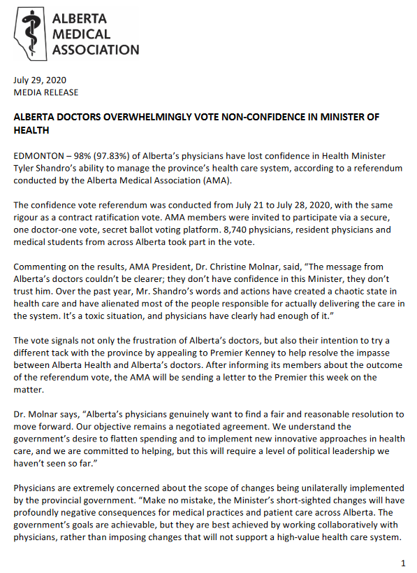 Tommy_Slick's tweet image. Here is the full press release from the @Albertadoctors