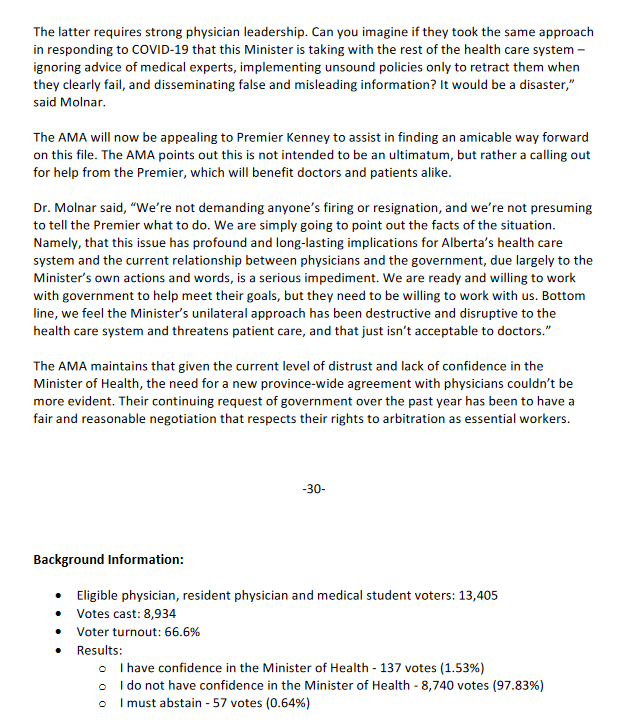 Tommy_Slick's tweet image. Here is the full press release from the @Albertadoctors