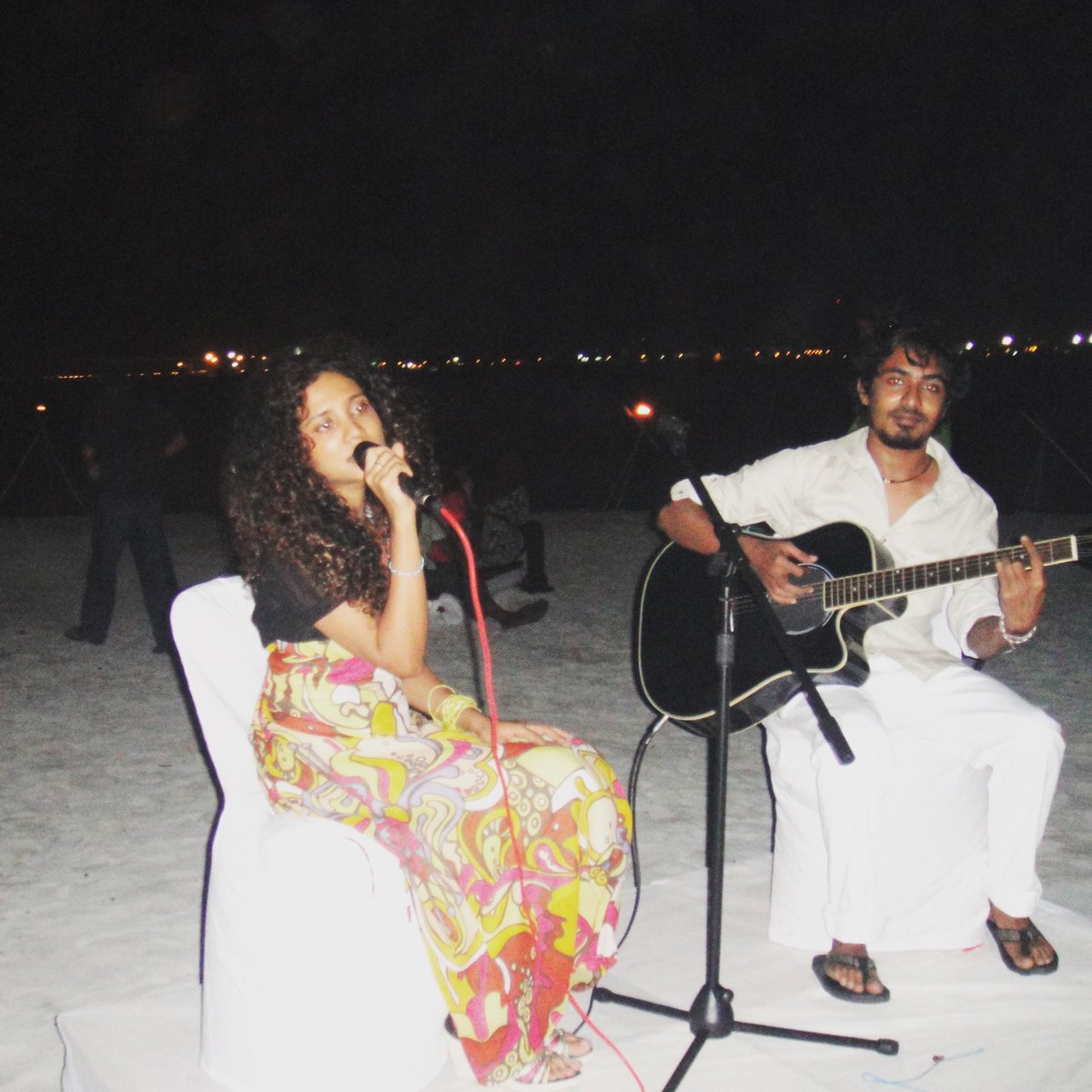 shani1i's tweet photo. On a beach in the Maldives singing at a wedding 
2010 https://t.co/jsIlPmkk8E