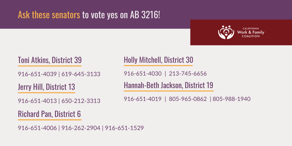 wpusanews's tweet photo. #AB3216 will keep Californians healthy and our jobs secure. Call these CA Senators TODAY to demand they pass the essential protections of #paidsickleave, #jobprotection and #rightofrecall for our communities - because our lives and livelihoods depend on it! https://t.co/pYcRaOqKxV