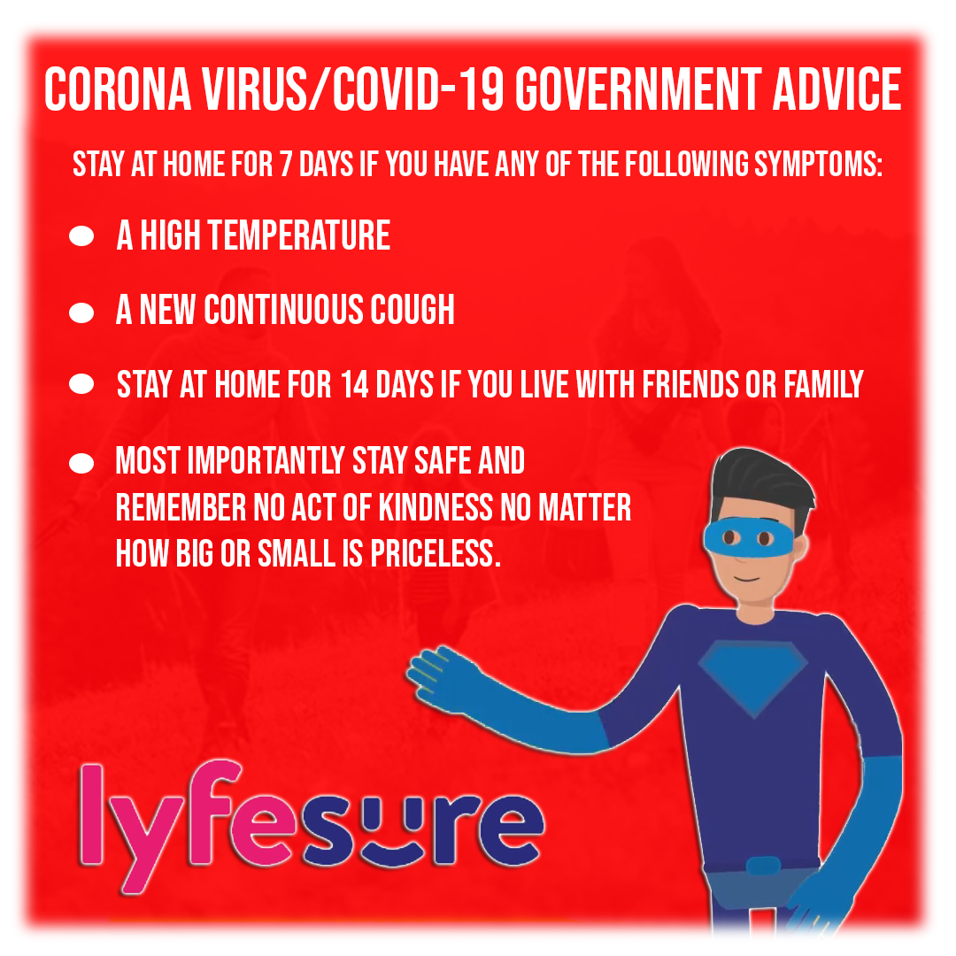 Lyfesure's tweet photo. PLEASE BE AWARE OF THE GOVERNMENT ADVICE FOR COVID-19! 🚨⁠
⁠
Please stay at home for 7 days, if you have any of the following symptoms... ⁠
⁠
Start your quote online today - ⁠
➡️ https://t.co/qVlBQ4qTHo⁠
⁠
Or give us a call - ⁠
☎️ 0800 711 7400⁠ https://t.co/DHqskTQGKT